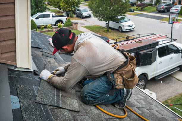 Professional Emergency Roof Repair technician working in Stonewall, TX